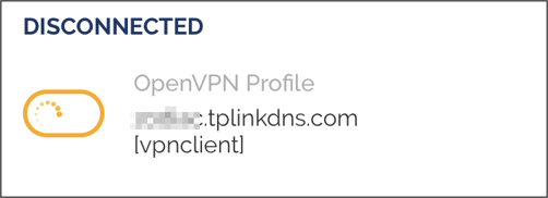 OpenVPN 接続中